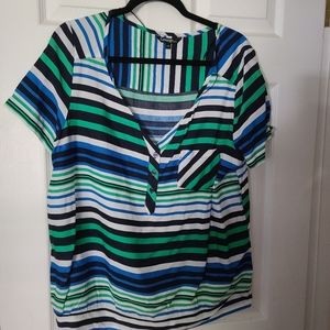 George striped top